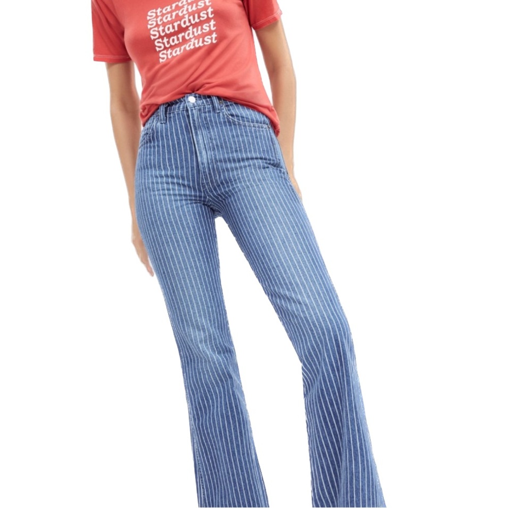 Reformation Macgraw striped jeans